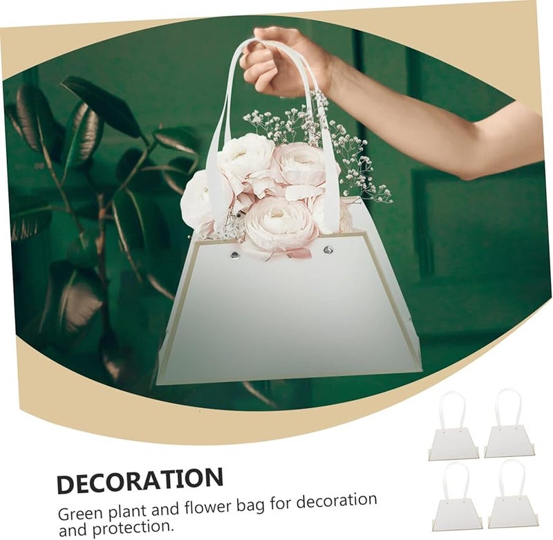 FOMIYES 4 Pack Tear Resistant Paper Flower Bouquet Decor Plant Holder For Balcony Window - Image 3